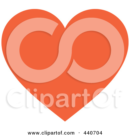 Royalty Free  Rf  Orange Heart Clipart Illustrations Vector Graphics