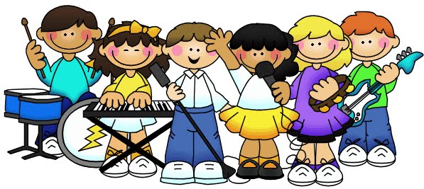 Kids Playing Instruments Clipart