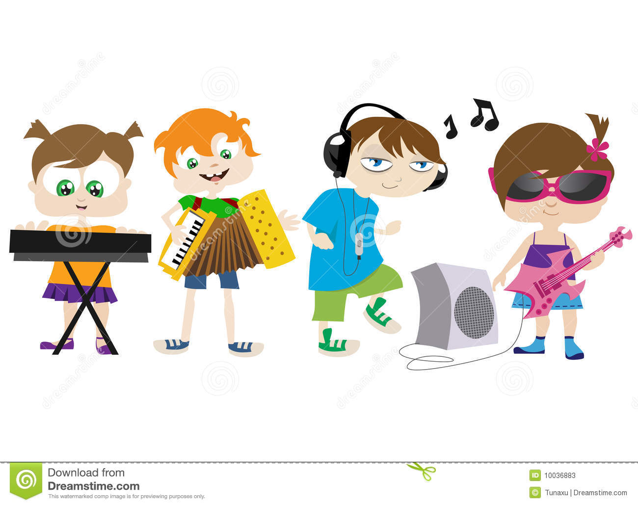 Kids Playing Music Stock Photos   Image  10036883