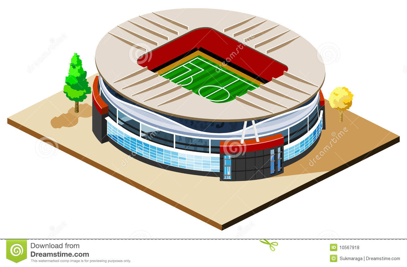 Soccer Stadium Isometric Royalty Free Stock Photos   Image  10567918
