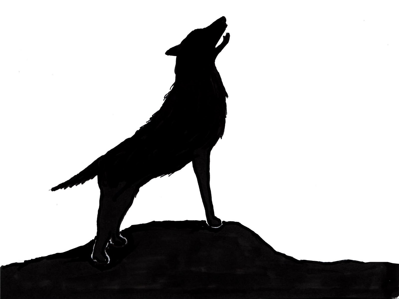 Wolf Silhouette Clip Art Wolf Silhouette