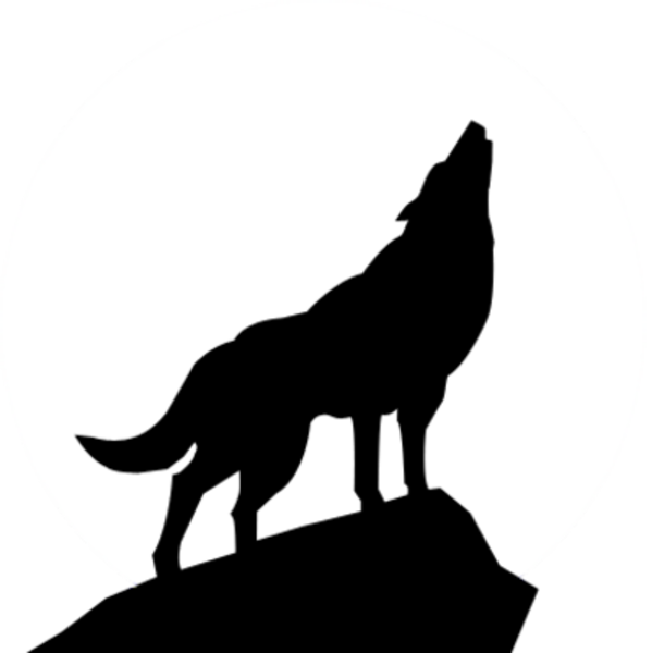 Wolf Silhouette Psd   Free Images At Clker Com   Vector Clip Art