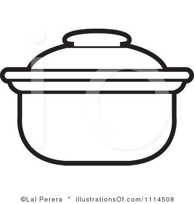 Cooking Pot Clipart Outline Cooking Pot Outline Cooking