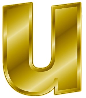 Free Gold Letter U  Clipart   Free Clipart Graphics Images And Photos