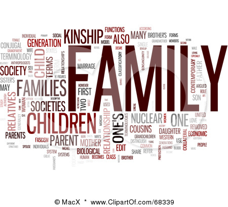 Free Rf Clipart Illustration Of A Family Word Collage Version 2