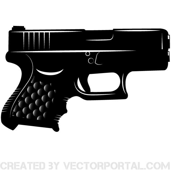 Pistol Vector Clip Art Image   Download At Vectorportal