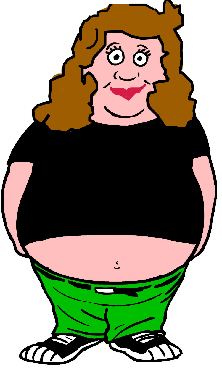 Chubby Lady Back Clipart   Cliparthut   Free Clipart