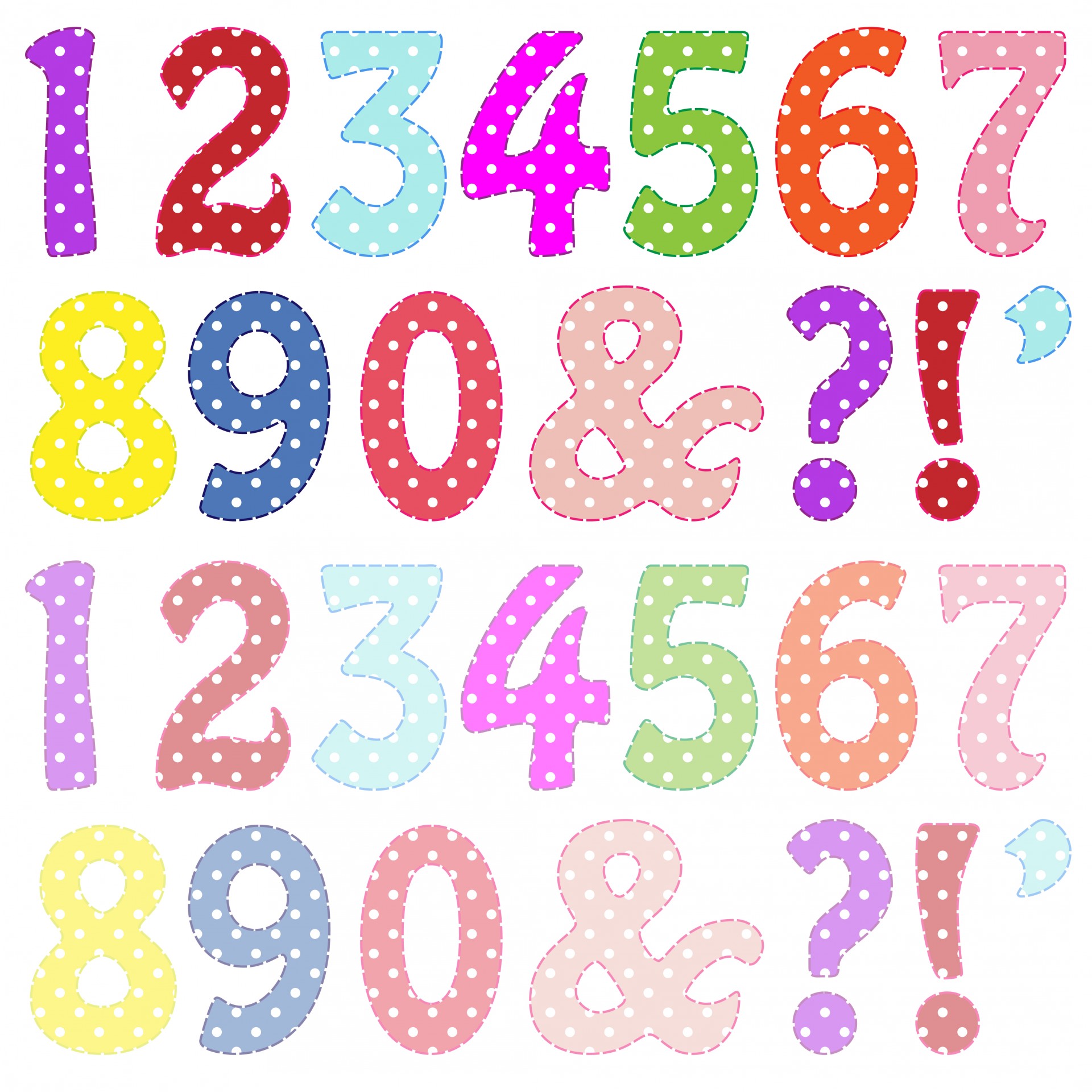 Colorful Numbers Clipart Free Stock Photo Hd   Public Domain Pictures