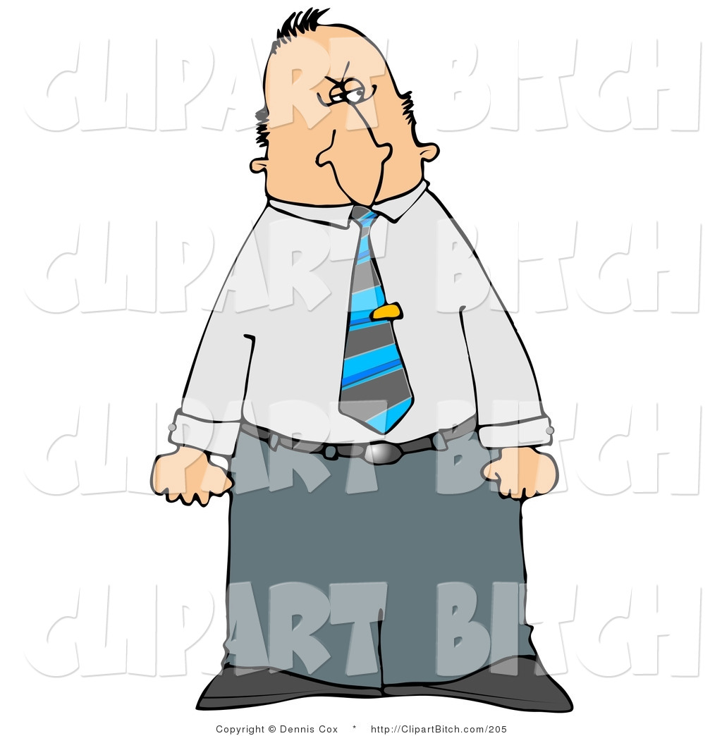 Angry Businessman Giving A Dirty Look With His Face While Clenching    
