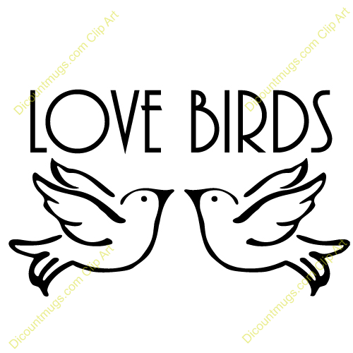 Clipart 12431 Doves In Love   Doves In Love Mugs T Shirts Picture