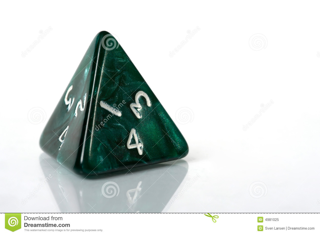 Four Sided Dice Royalty Free Stock Photo   Image  4981025