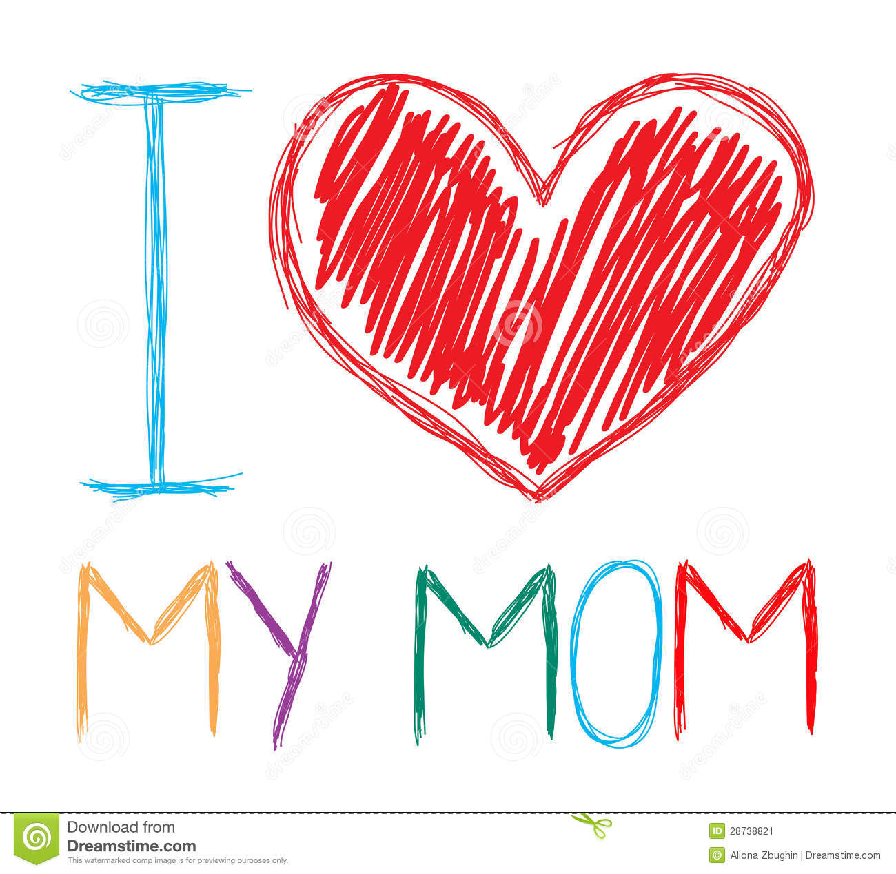Love My Mom Stock Image   Image  28738821