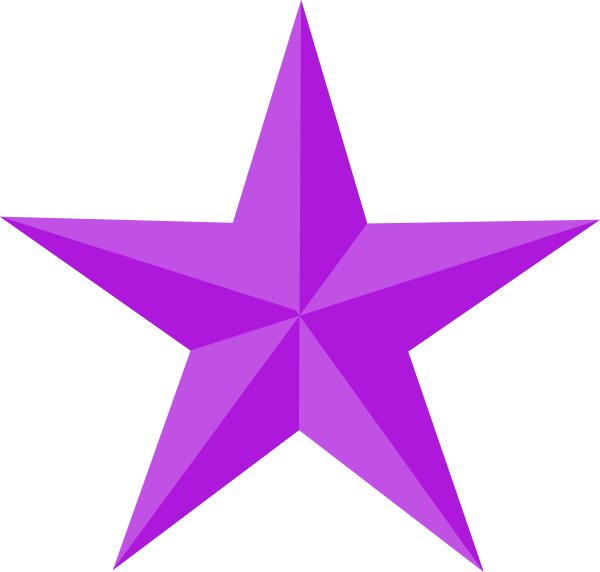 Purple Star Clip Art At Clker Com   Vector Clip Art Online Royalty