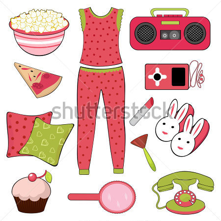 Related Pictures Slumber Party Clip Art Sleepover Cat