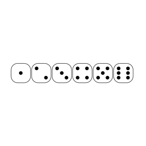 Six Sided Dice Faces Lio 01 Clipart Cliparts Of Six Sided Dice Faces