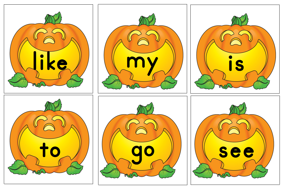 Aloha Kindergarten   Pumpkin Letters And Sight Words