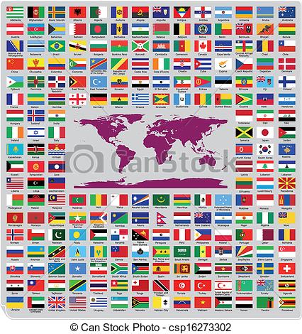 Clipart Of Official Country Flags   Updated And Official Country Flags    