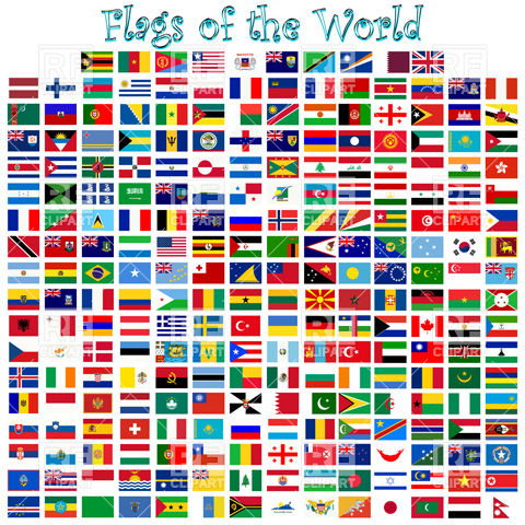 Flags Of The Countries Of The World Download Royalty Free Vector