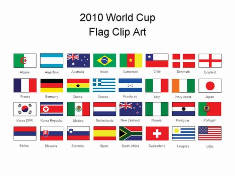 Of The  2010 World Cup  Flags To Help You Support Your Country