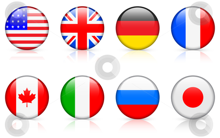 World Flags  G8 Member Country Flags Stock Vector Clipart World Flags