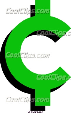 Cents Sign Clipart