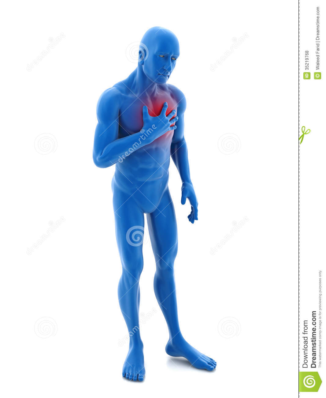 Chest Pain Royalty Free Stock Photos   Image  35219768