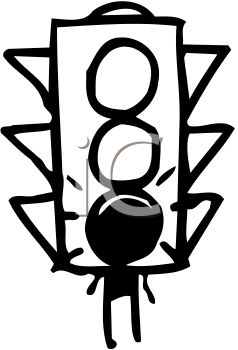 Clipart 0511 0905 2621 4950 Black And White Traffic Light Clipart