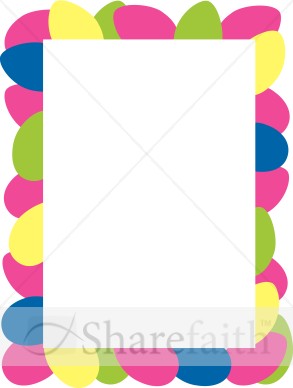 Colorful Border Clipart   Easter Borders