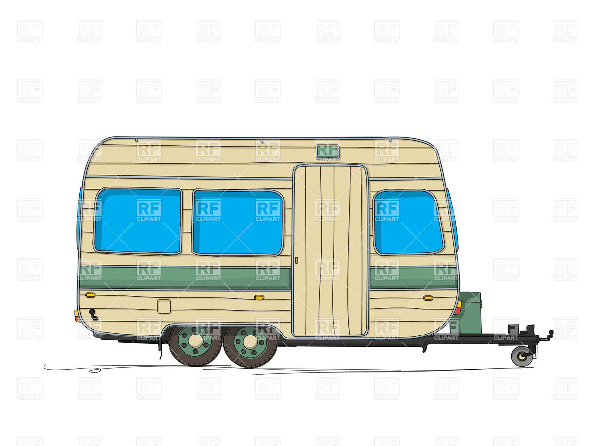 Displaying 18  Images For   Camper Trailer Clipart