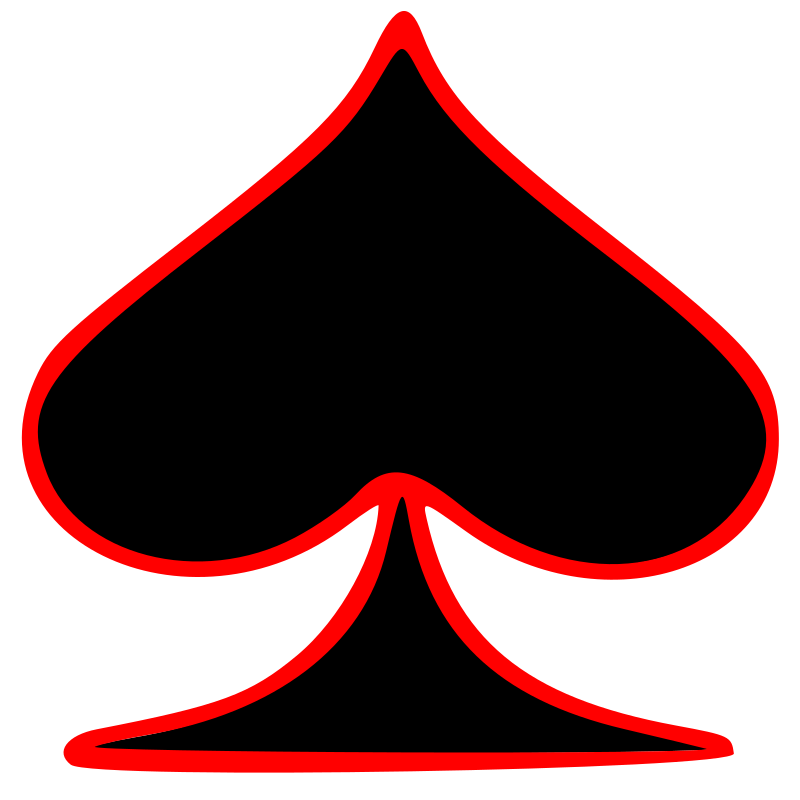 Outlined Spade Playing Card Symbol By Gr8dan   The Spade Playing Card