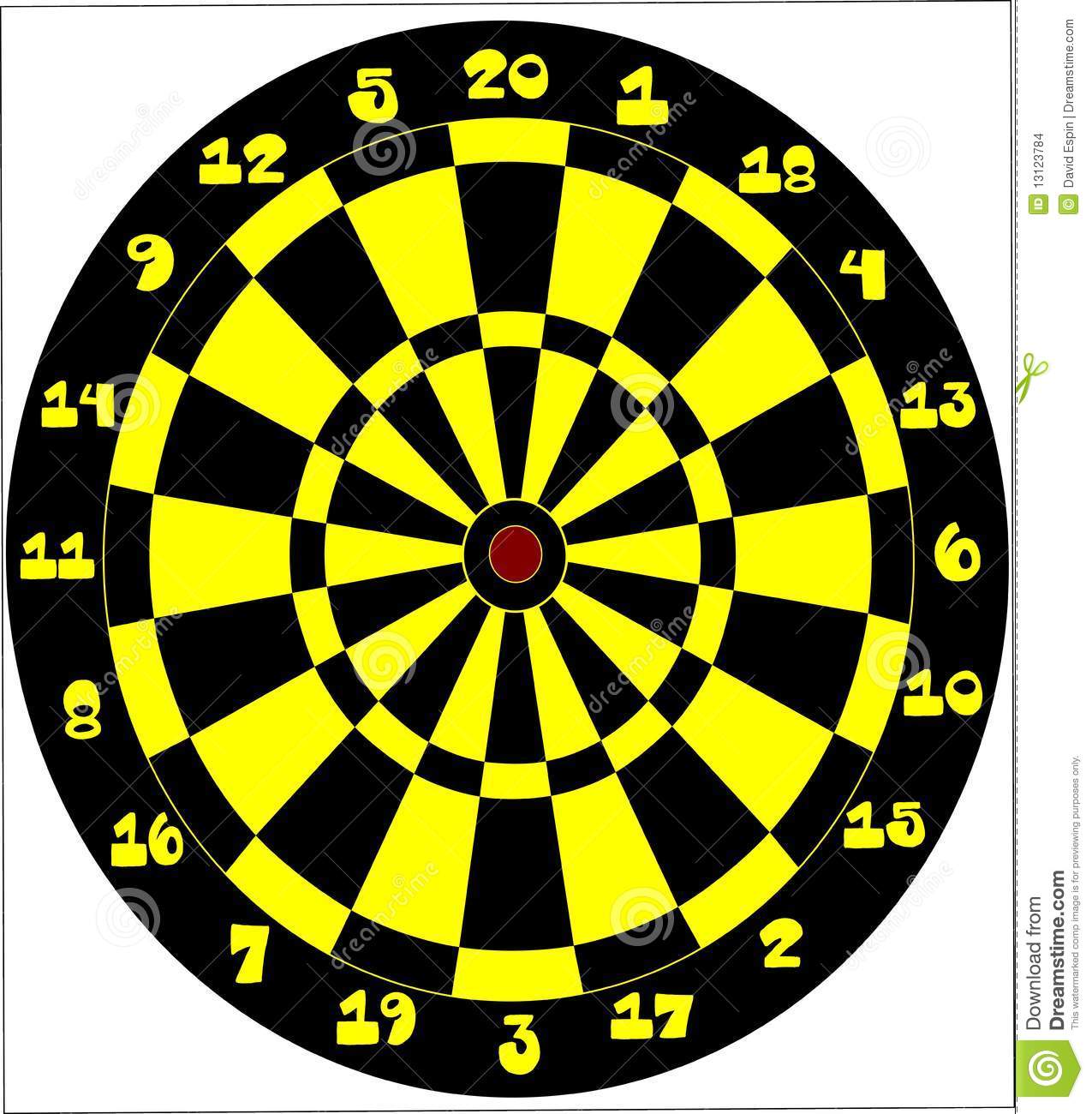 Vector Of A Target For Darts
