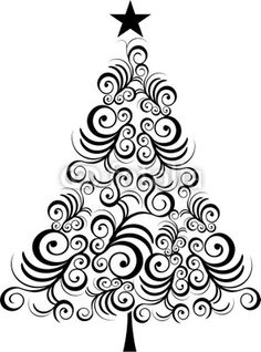 Fotolia  26457958   Iostephy Com   Christmas Tree Black Outline More