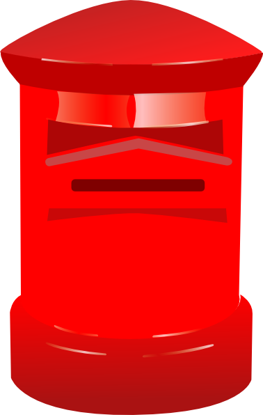 Free Red Post Box Clip Art