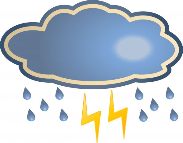 Cloud And Thunderstorm    Clipart Panda   Free Clipart Images