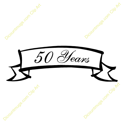 50 Years Description Banner Celebrating Anniversary Of 50 Years
