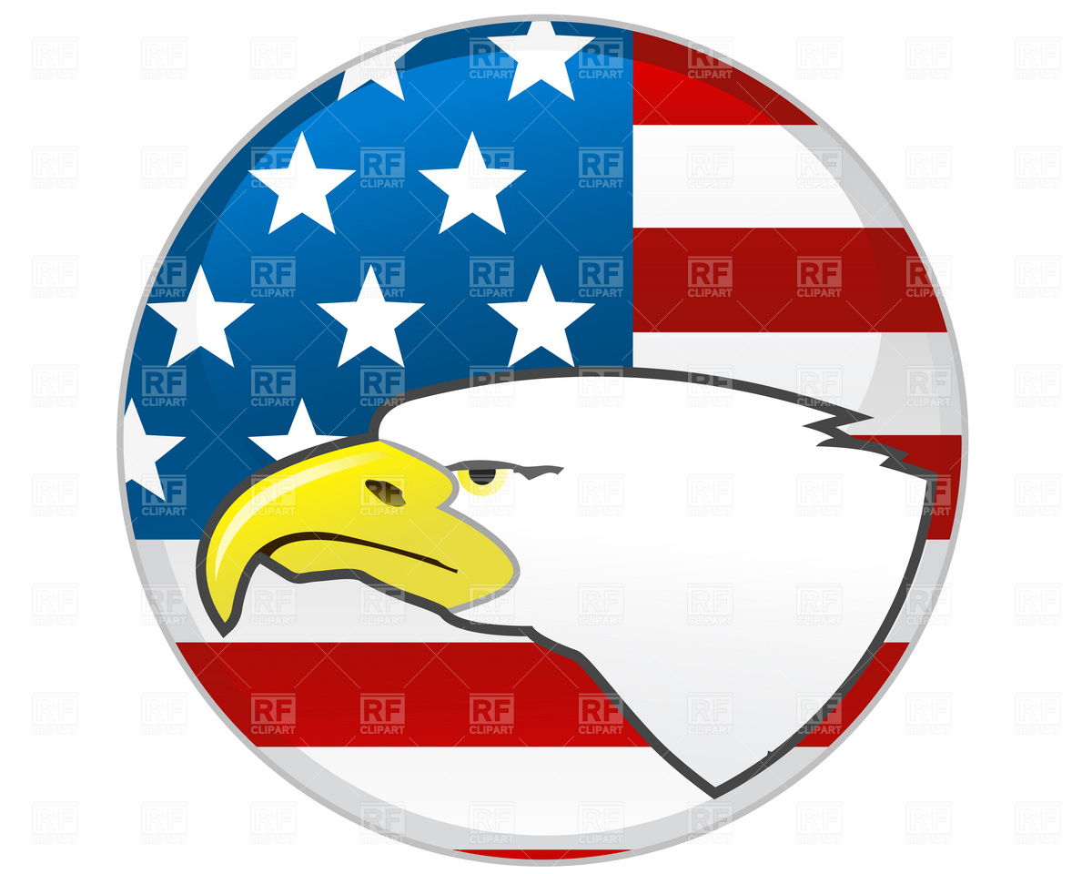 Badge With Eagle And American Flag 1608 Plants And Animals Download    
