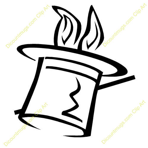 Magic Hat 105 Description Black And White Line Art Of Magic Top Hat
