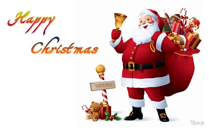 Merry Christmas Images With Santa Claus