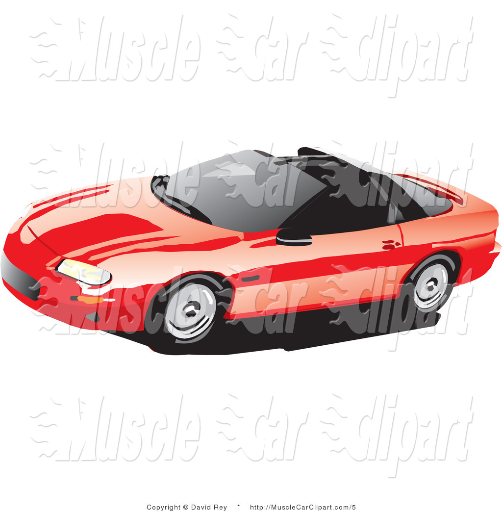 Preview  Vector Automotive Clipart Of A Red Chevy T Top Camaro