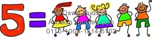 Clipart Image Of Kids Learning To Count To Five   Acclaim Stock