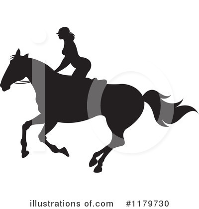 Royalty Free  Rf  Horseback Riding Clipart Illustration By Lal Perera