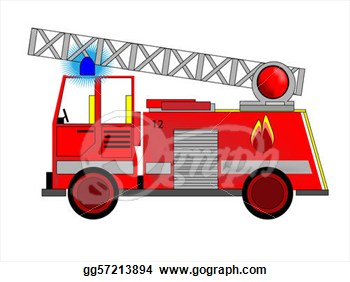 Stock Illustration   Vector Of Fire Engine  Clip Art Gg57213894