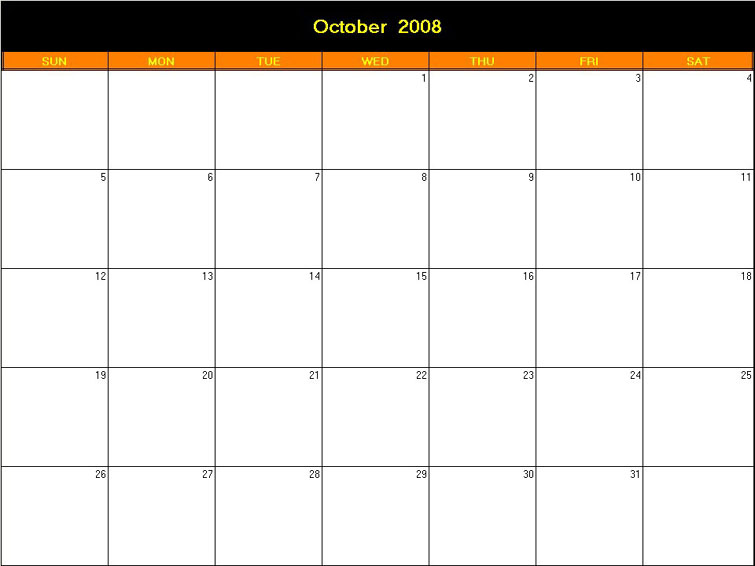 Blank Calendar Clip Art