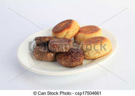 Breakfast Sausage Patty Clipart Platter Of Fried Sausage Patties And