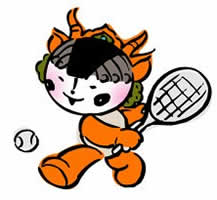 Free Cute Tennis Clipart  Charming Little Chinese Adorable Cartoon    
