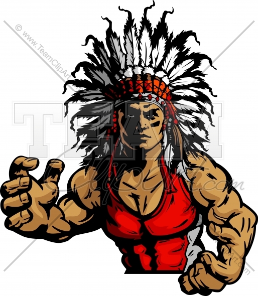 Indian Chief Wrestling Clipart And More Wrestling Mascots