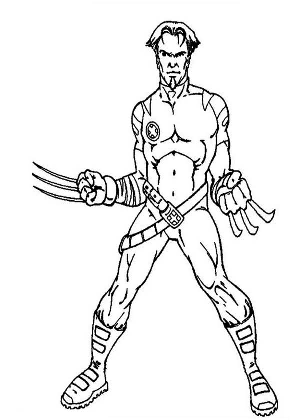 Men   X Men Amazing Wolverine Coloring Page