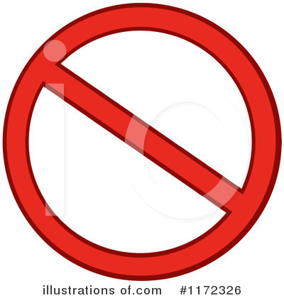 Royalty Free  Rf  Prohibited Clipart Illustration By Hit Toon   Stock
