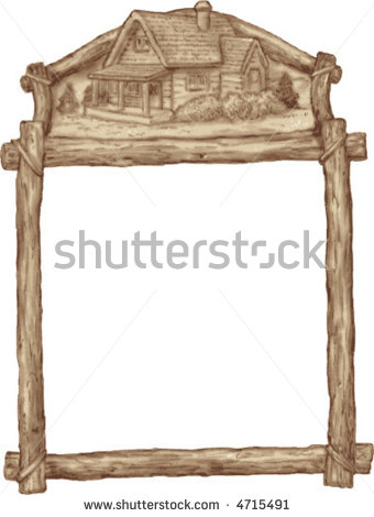 Rustic Wooden Frame Clipart Rustic Wooden Frame With