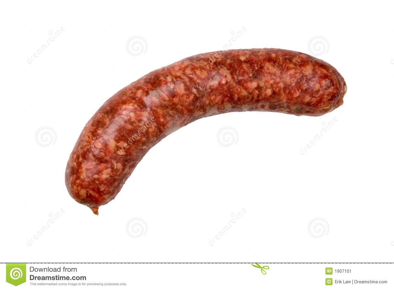 Sausage Isolated On A White Background